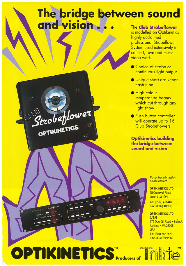 StrobeFlower Advert April 1994